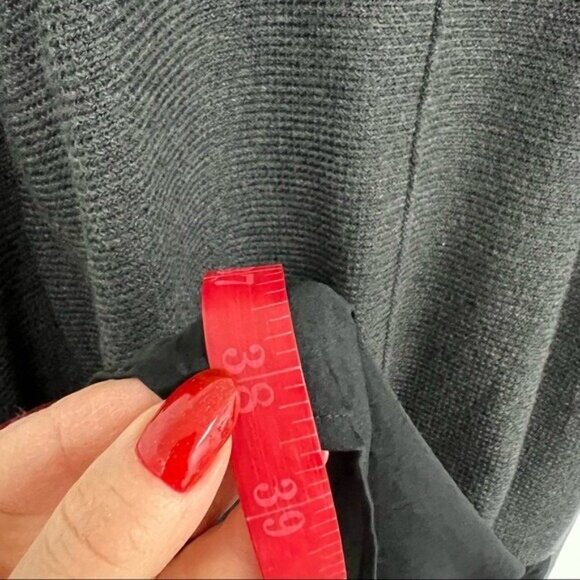 COLOUR 5 POWER sleeves long lines wool blend Sweater cardigan Lagenlook Sz F - Picture 8 of 11